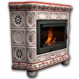 Каминная облицовка КимрПечь Медальон угловая Рябина